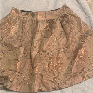Gold full circle skirt